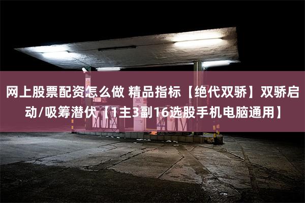网上股票配资怎么做 精品指标【绝代双骄】双骄启动/吸筹潜伏【1主3副16选股手机电脑通用】